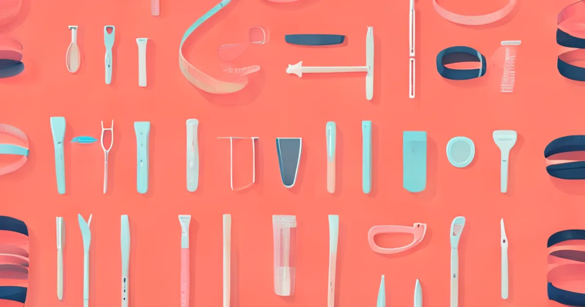 Wig installation tools and accessories arrangement