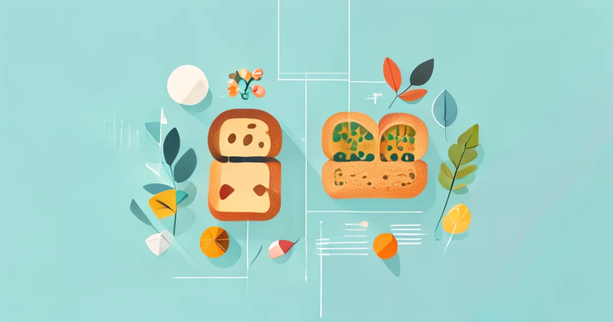 Nutritional comparison of gluten-free vs regular bread