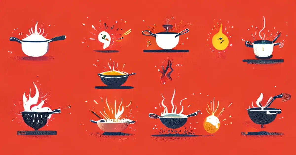 Various steak cooking methods illustration