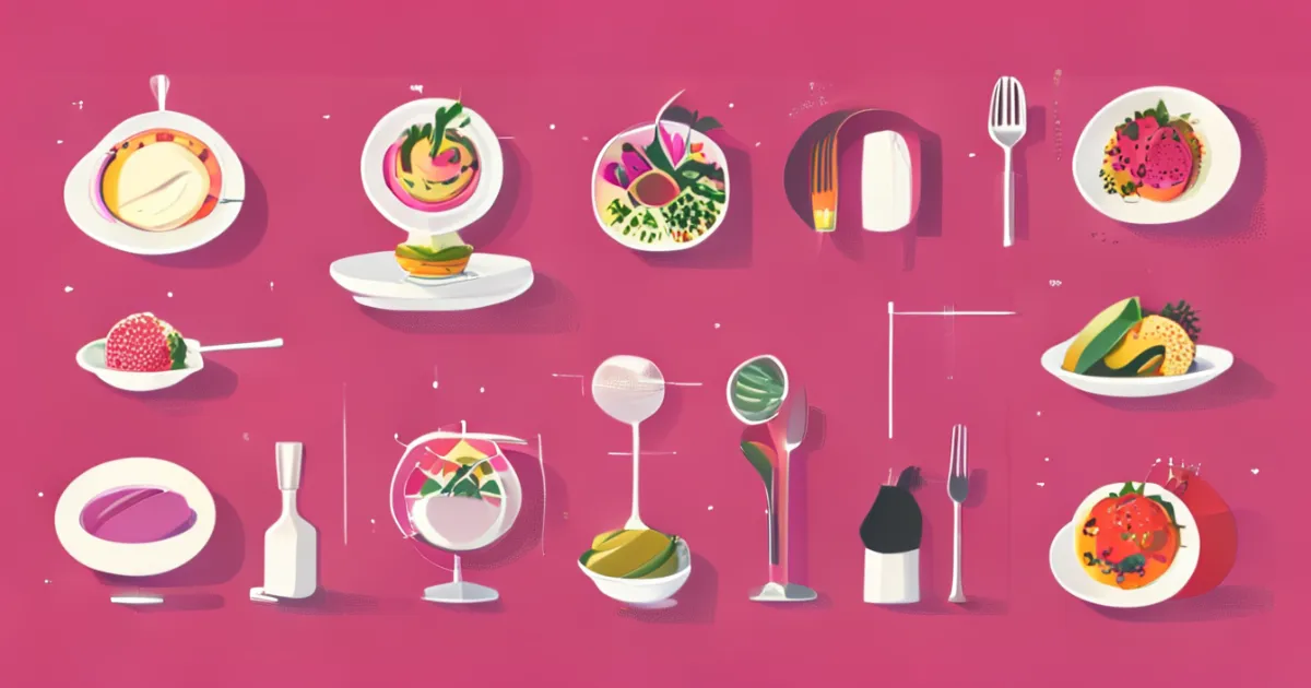 Various hanger steak recipe presentations illustration