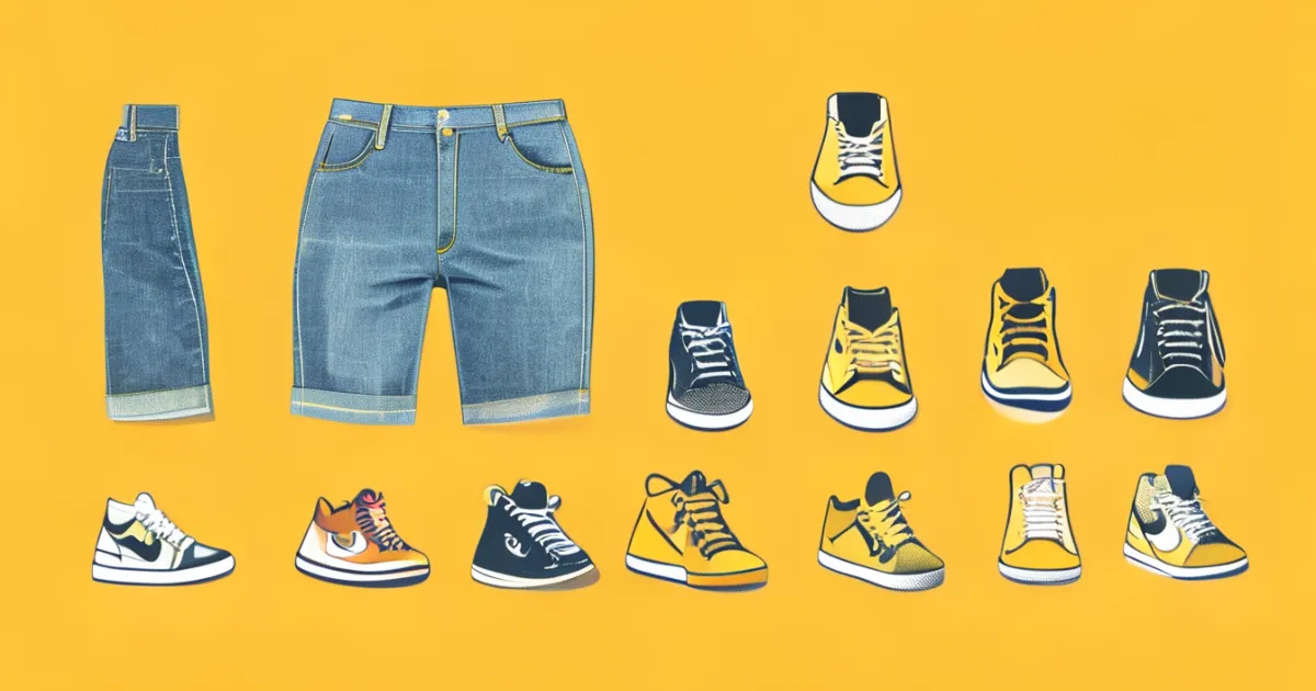 Jorts with Sneakers Combinations