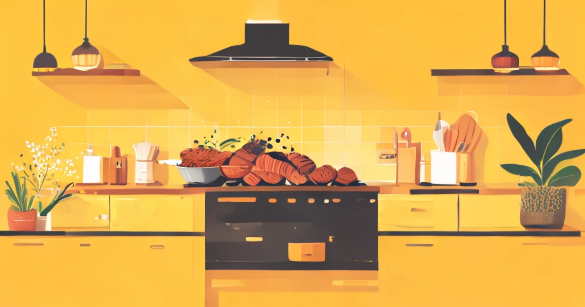Home kitchen setup for Korean barbecue cooking
