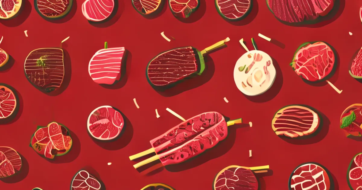 Various Korean barbecue meat types and cuts