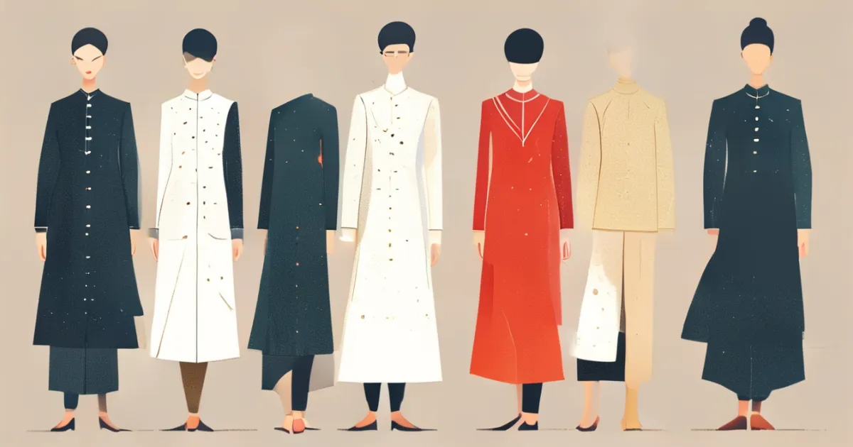 Style projektowanej kurta dla kobiet
