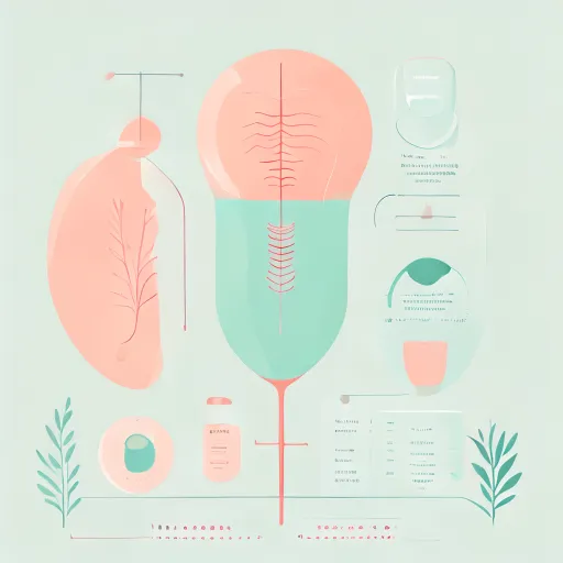 Menstrual disc anatomy and placement educational illustration