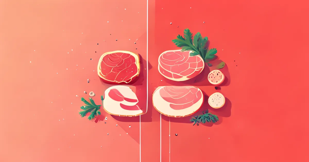 Comparison between mortadella and bologna products