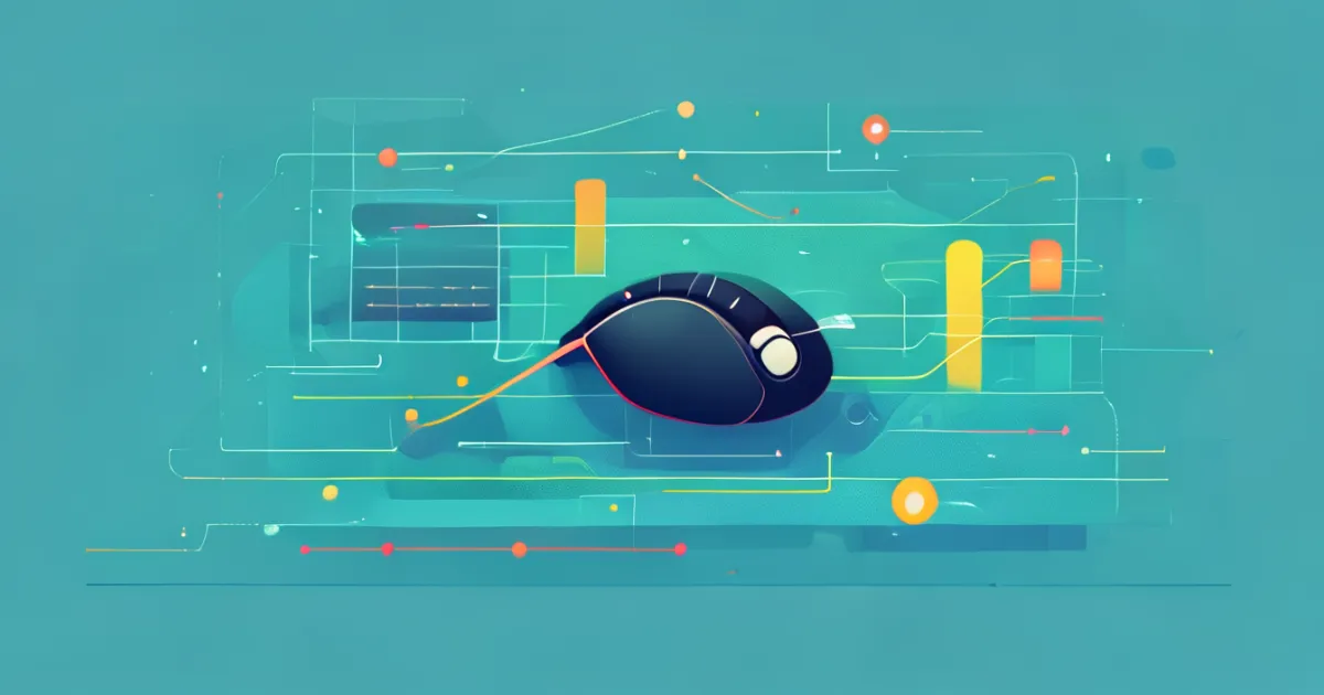 Mouse movement software interface visualization