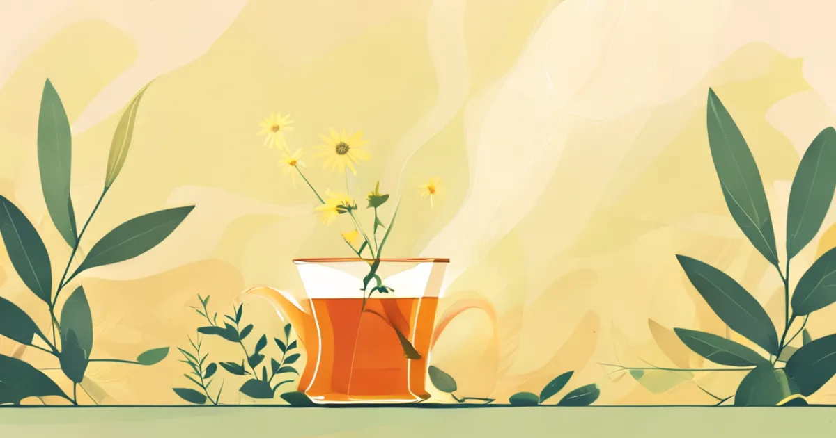 Mullein tea preparation for natural cough relief
