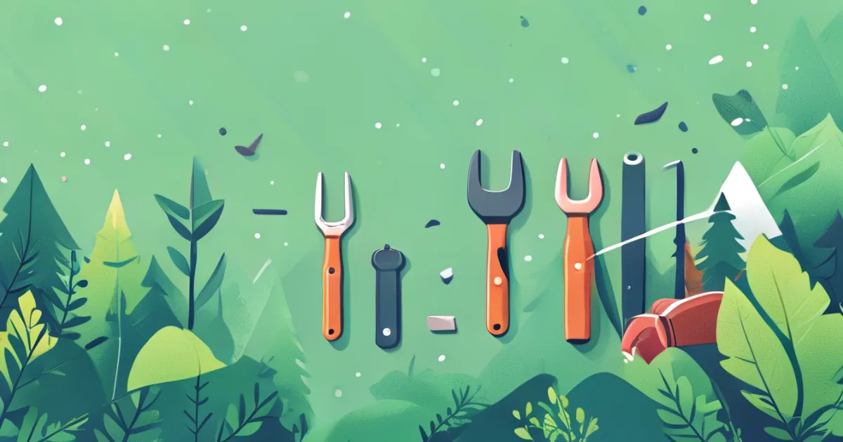 Outdoor multi-tool with wilderness gear