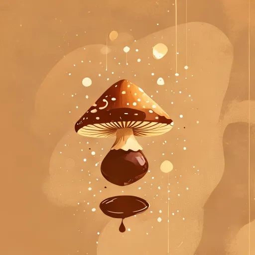 Mushroom chocolate wellness fusion concept