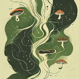 Balanced energy release from mushroom coffee