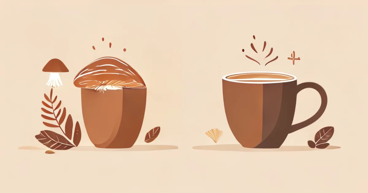 Comparison of mushroom coffee and regular coffee Comparison of mushroom coffee and regular coffee
