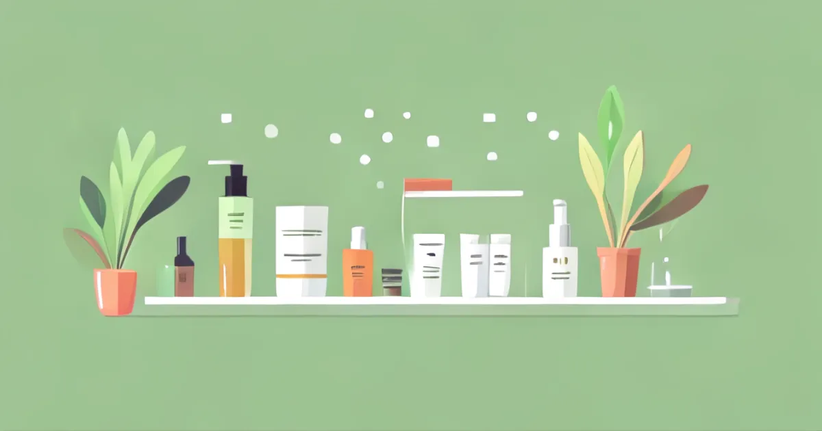 Skincare routine application steps