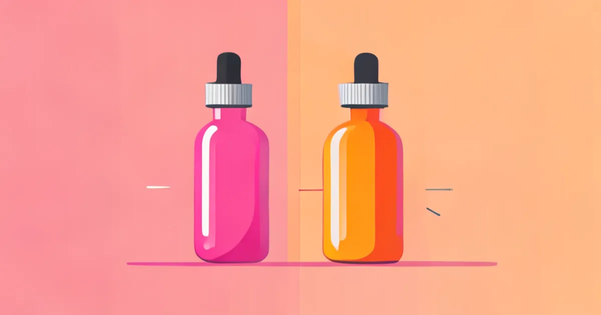 Niacinamide serum vs Vitamin C serum comparison