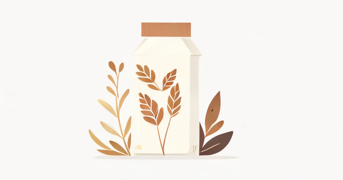 Unsweetened oat milk with health benefits and no added sugar