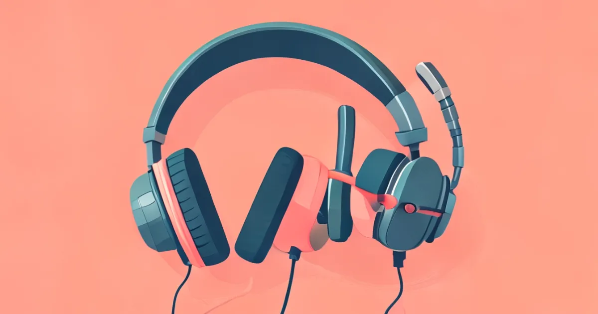 Headphones with built-in microphone
