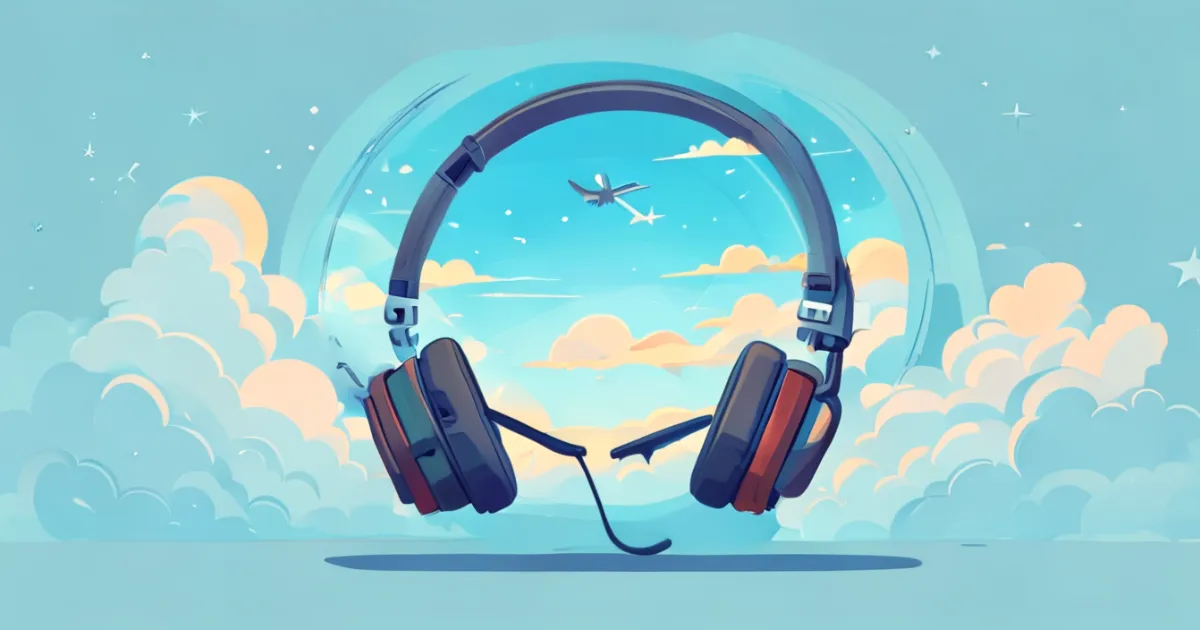 Travel headphones for airplane use