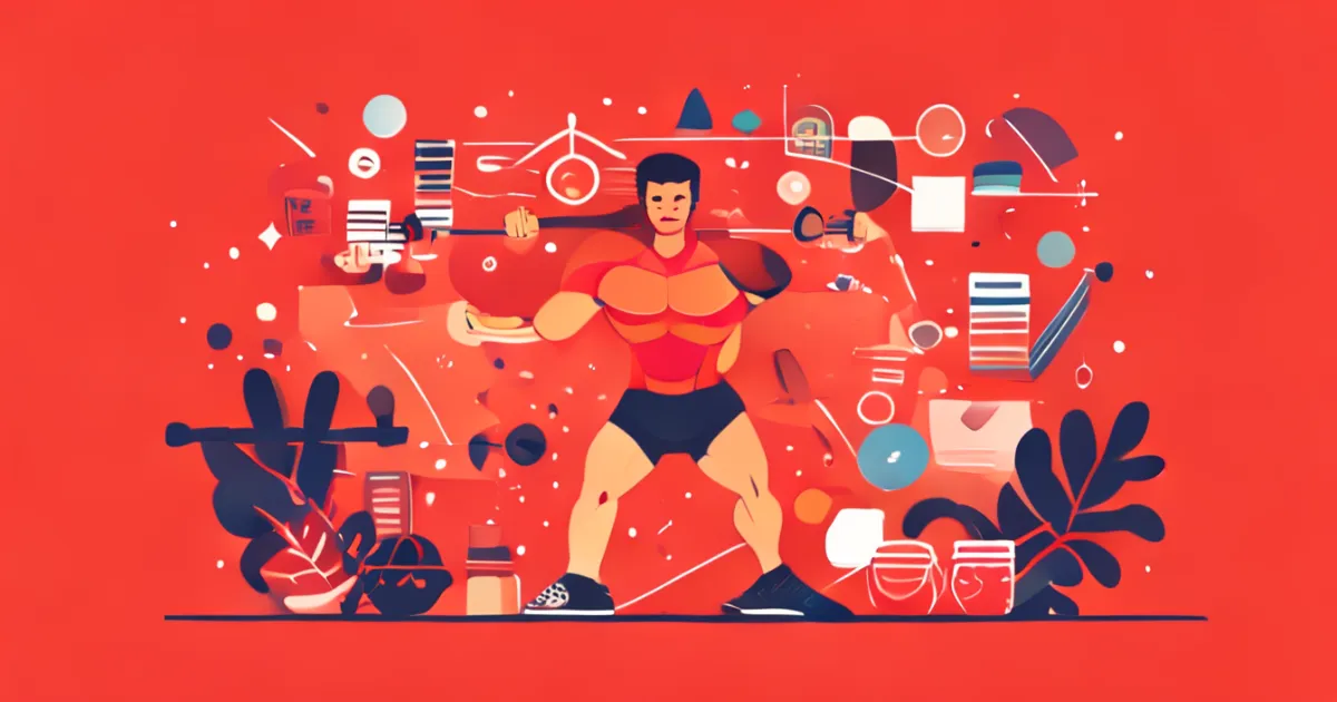 Muscle building with pea protein visualization Muscle building with pea protein visualization