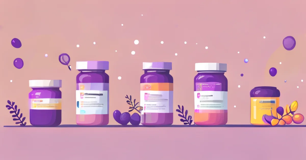 Protein product selection visualization Protein product selection visualization