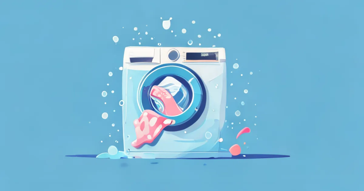 Period underwear washing guide illustration Period underwear washing guide illustration