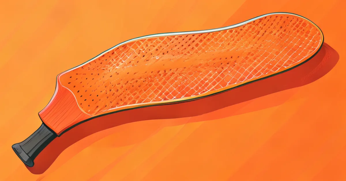 Fiberglass pickleball paddle with texture detail Fiberglass pickleball paddle with texture detail