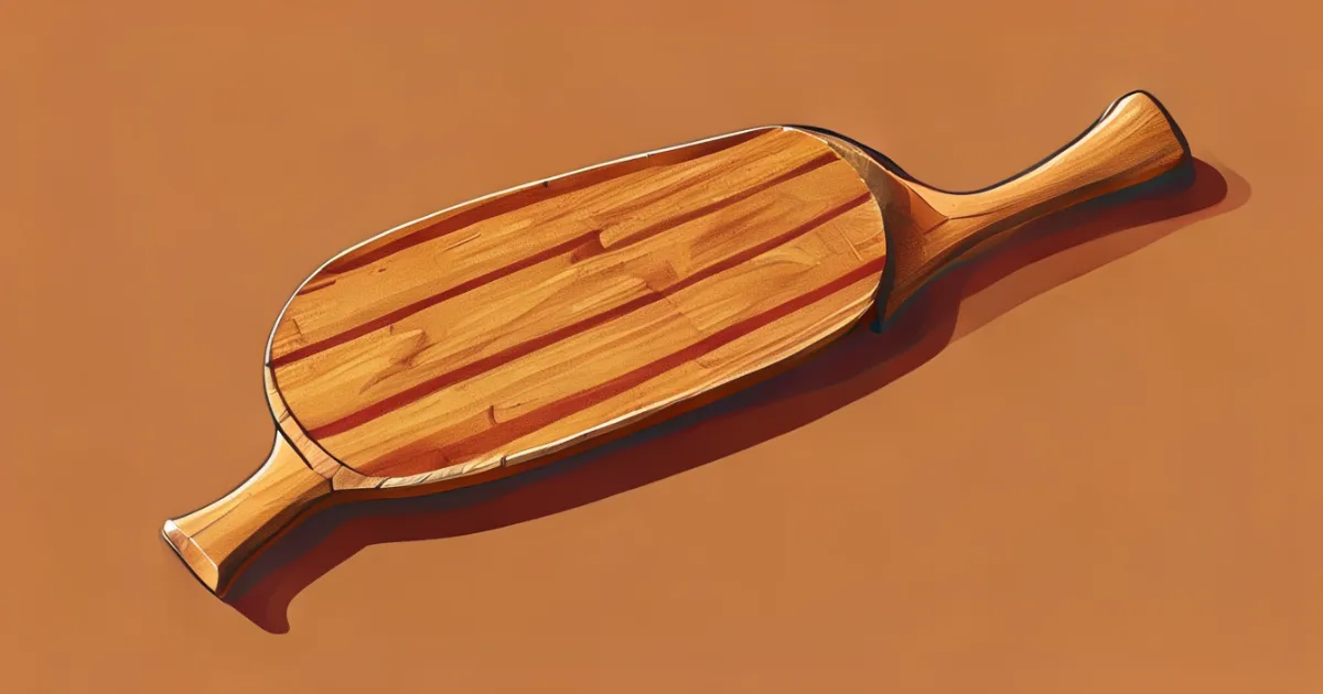 Traditional wooden pickleball paddle Traditional wooden pickleball paddle