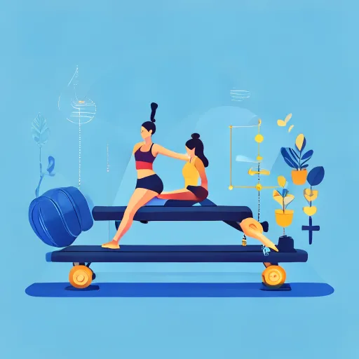 Pilates reformer machine components and exercise movements
