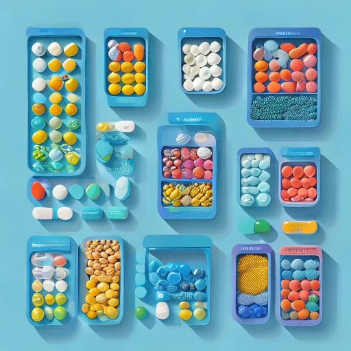 Infographic showing various pill organizer types and benefits