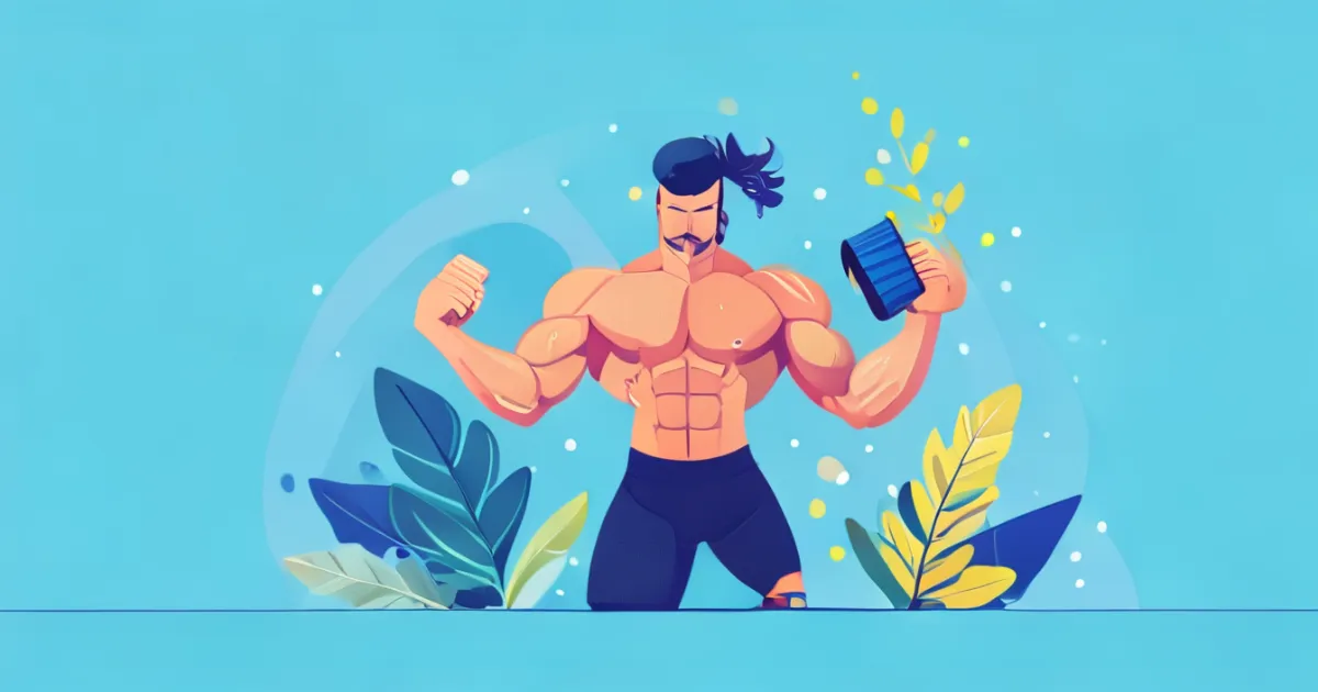 Plant-based protein muscle building visualization Plant-based protein muscle building visualization