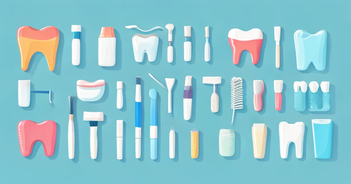 Sensitive teeth care products collection