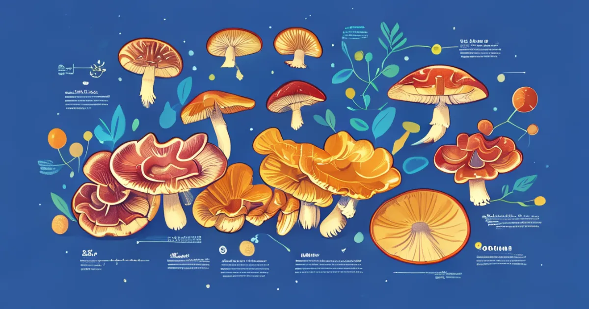 Scientific visualization of Ganoderma lucidum health benefits