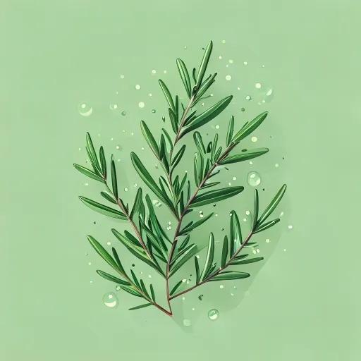 Rosemary oil benefits illustration