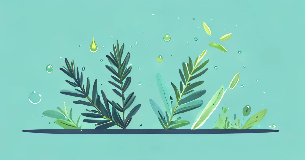 Rosemary oil vs peppermint oil comparison