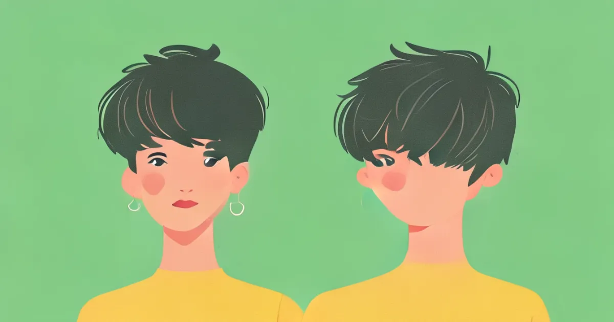 Short hair styling with sea salt spray texture