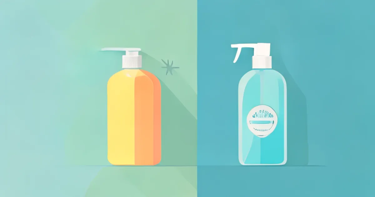 Comparison of shampoo bar vs liquid shampoo