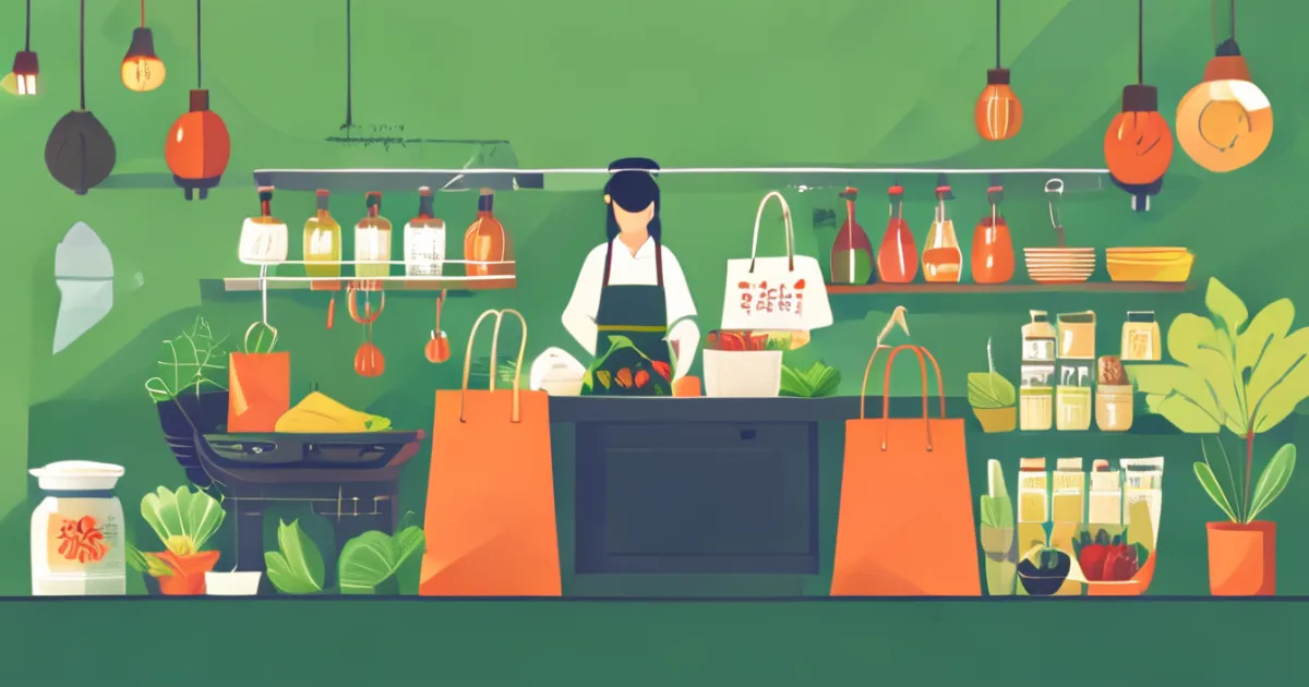 Compres al mercat asiàtic i ingredients de cuina xinesa