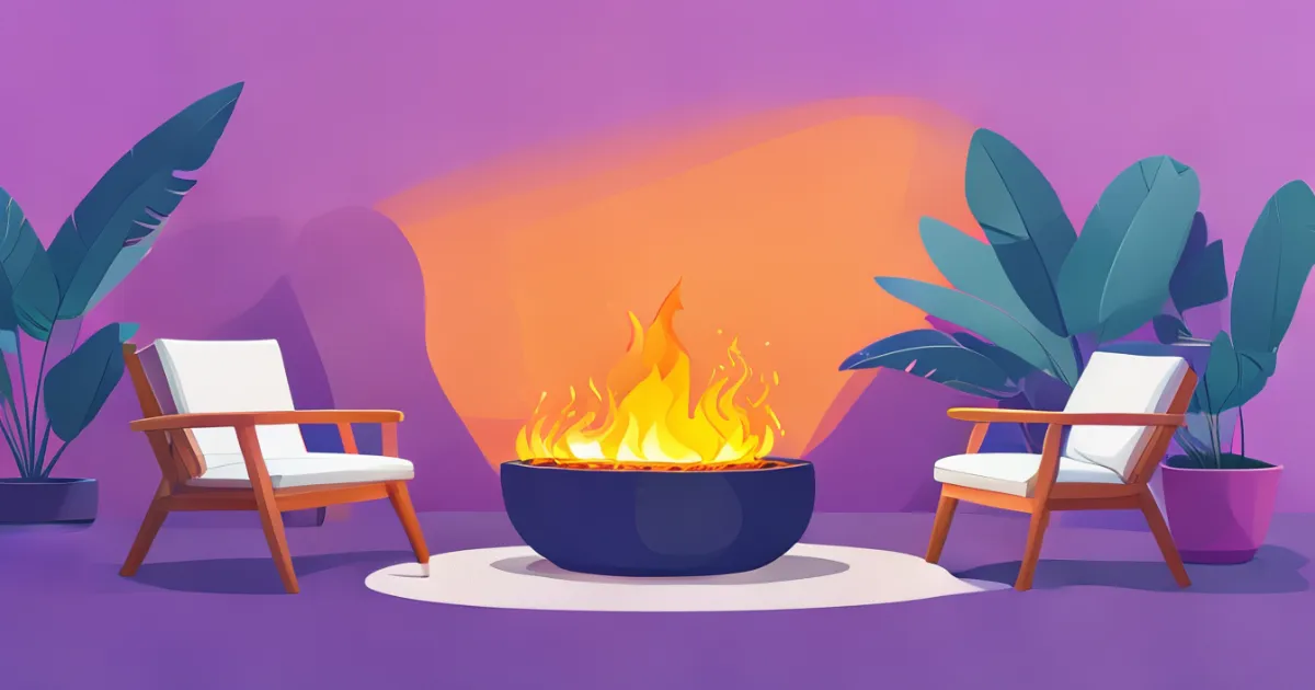 Compact fire pit for small patio spaces