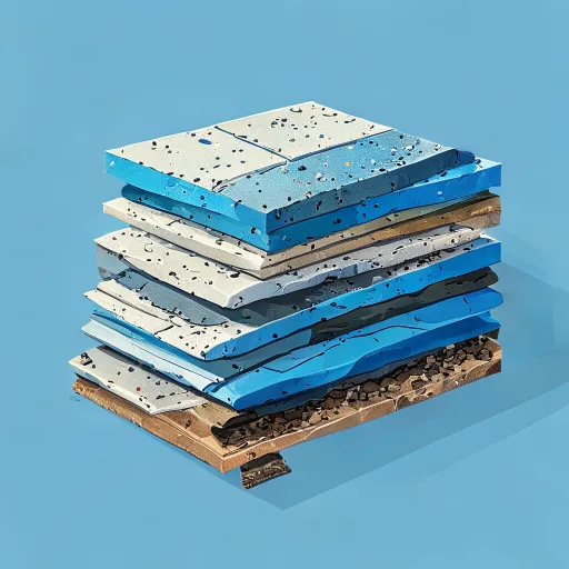 SPC flooring layers and composition diagram
