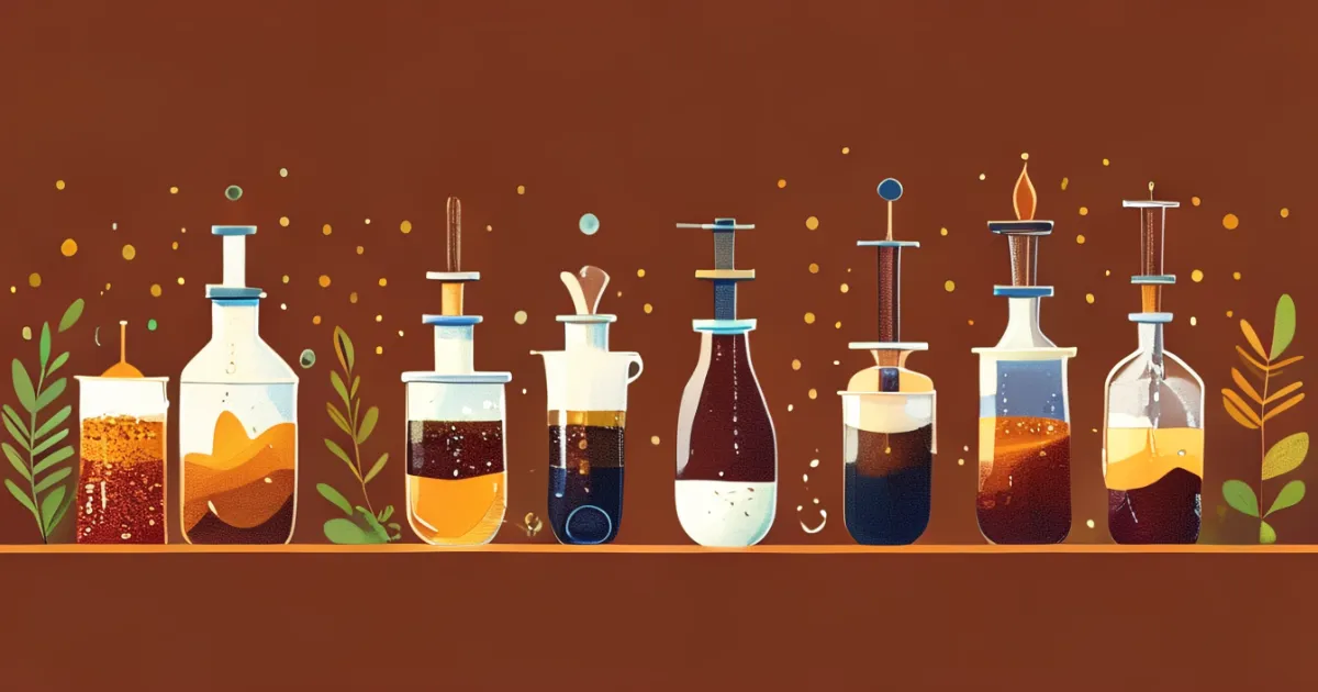 Various coffee brewing methods demonstration