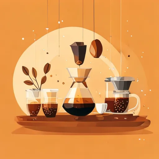 Specialty coffee brewing process from beans to cup