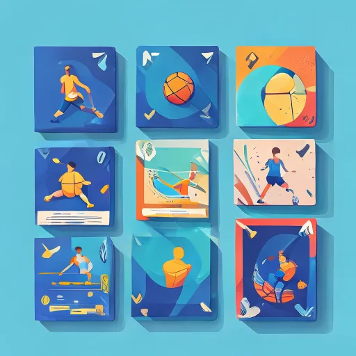 Sports cards collection showcase illustration Sports cards collection showcase illustration
