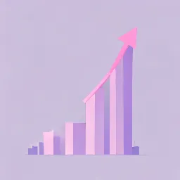 Growth arrow representing healthy baby development