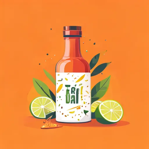 Tajín seasoning ingredients illustration