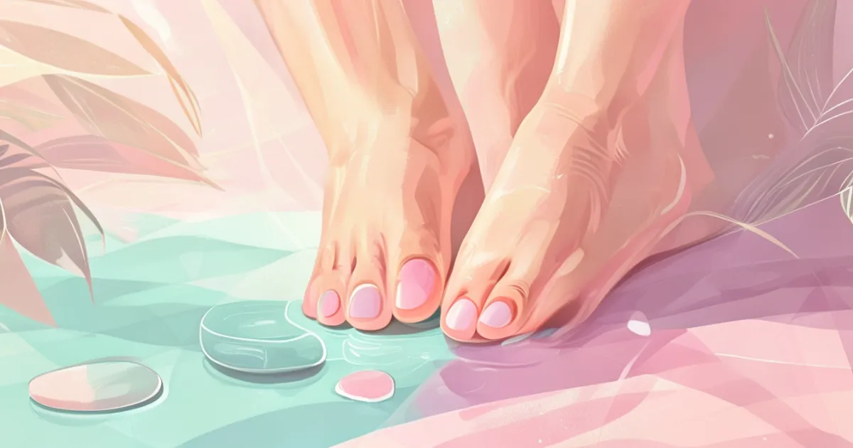 Pedicure toe separators gel concept