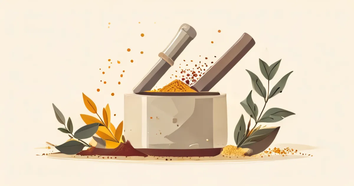DIY homemade togarashi spice blend making process