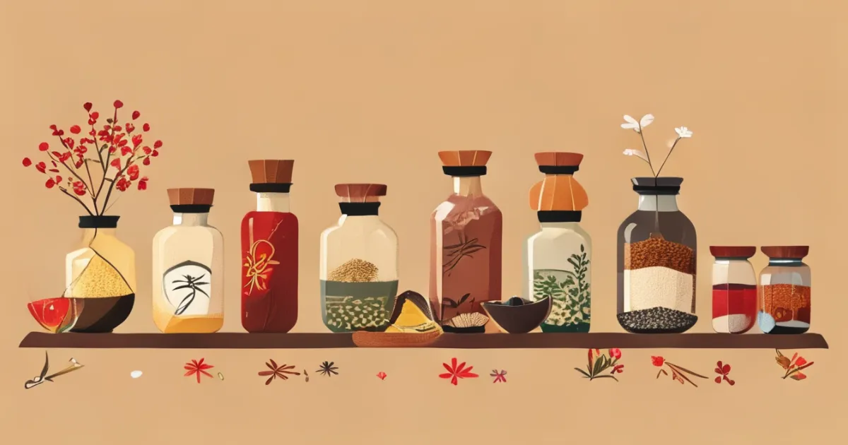 Traditional Japanese seven spice blend historical ingredients