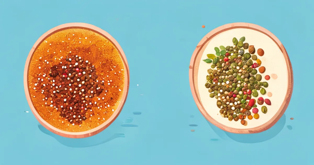 Comparison of togarashi vs ichimi Japanese spice blends