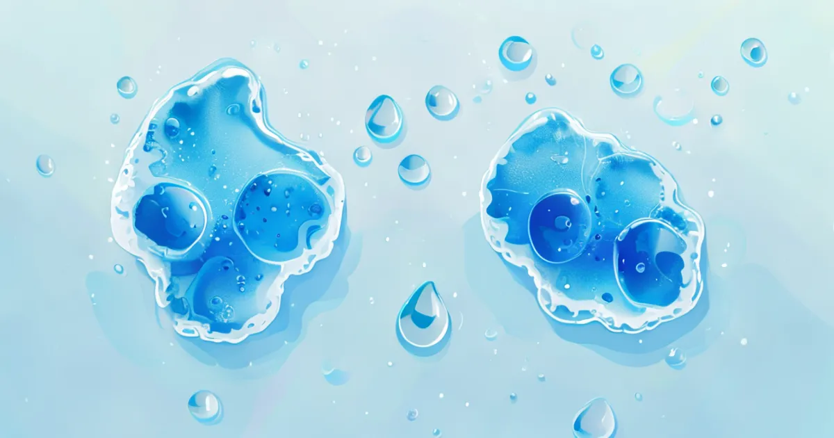 Hydrogel under-eye patches with cooling effects