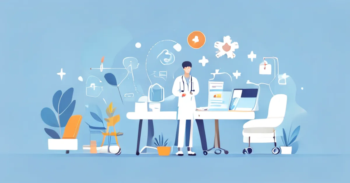 Medical treatment and therapy illustration