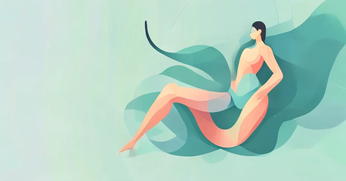 Pelvic health and rehabilitation illustration